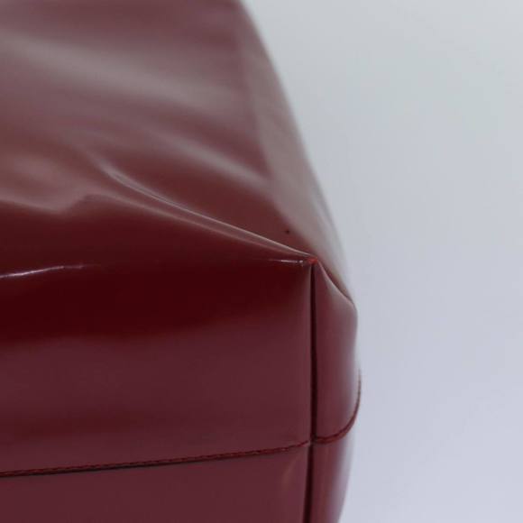 PRADA Tote Bag Patent leather Red Auth ep5078 - Picture 15 of 16